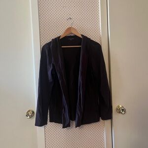 Eileen Fisher Organic Cotton Cardigan Chocolate Brown Petite M, Sustainably Made